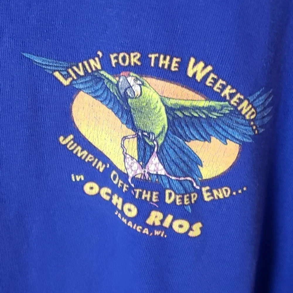 Y2K 2002 Jimmy Buffett Livin' For the Weekend Jamaica, WI Shirt